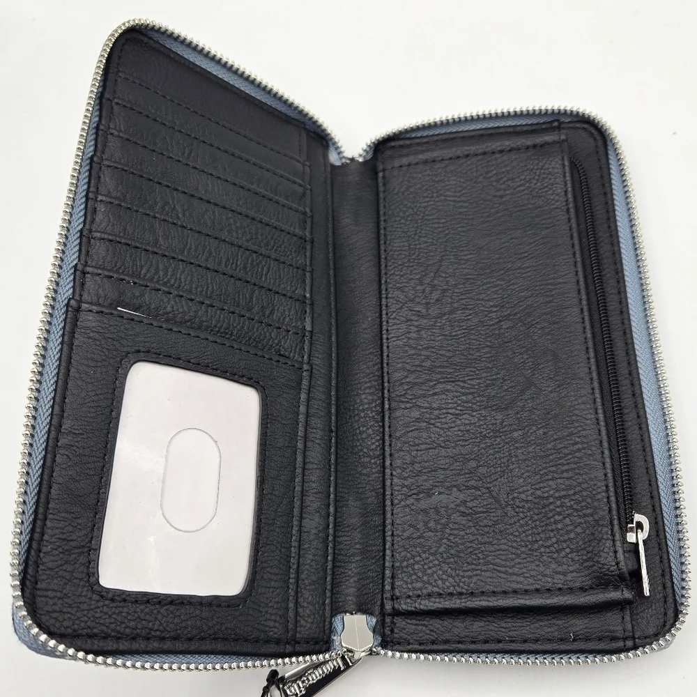 Loungefly Mickey Denim Disney Parks Wallet